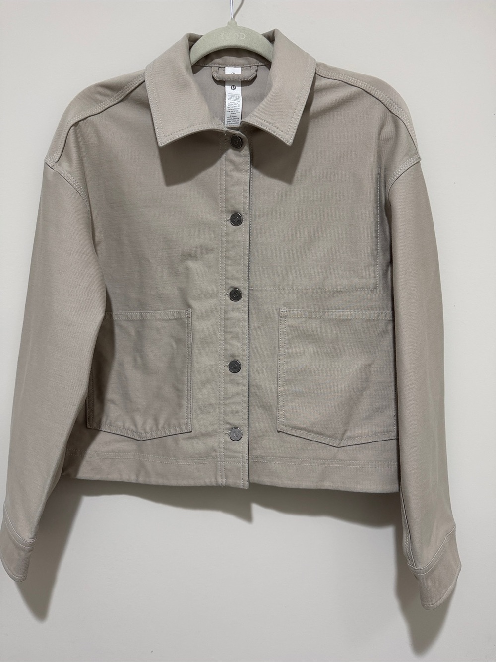 Lululemon Women's Light Taupe Button-Front Jacket